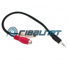 Cabo Jack 3.5mm M / 2xRCA F 25cm AUDIO
