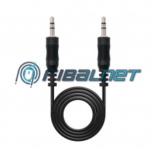 Cabo AUDIO Jack 3.5mm / Jack 3.5mm 30cm Alta Qualidade AUDIO